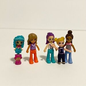 Lego Friends Mini Figures Lil Shoppies Bundle Toys Polly Pocket Like 1” Lot